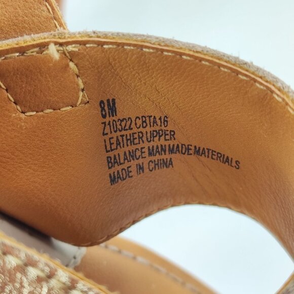 Born B.o.c Women's Concept Taupe Leather Slingback Sandals Size 8M - Picture 7 of 9